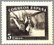 Spain 1938 Ejercito 2 CTS Castaño Edifil 849E. España 849e. Subida por susofe